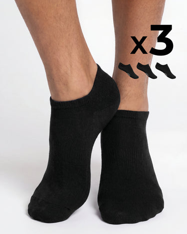 Mini chaussettes en coton x3 pour homme