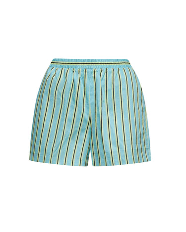Pompea x Silvian Heach shorts con fantasia rigata