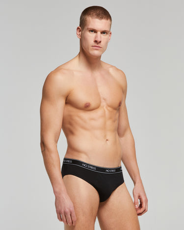 <b>Set completo</b> di 3 Slip uomo No Stress cotone organico