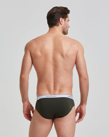 Slip uomo cotone con elastico a vista logato