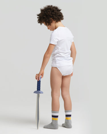 T-shirt girocollo bimbo in cotone organico