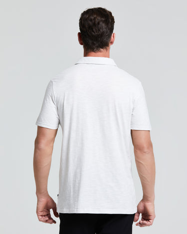 HERREN-POLOSHIRT AUS GEFLAMMTER BAUMWOLLE