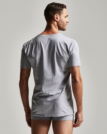 CAMISETA DE CUELLO REDONDO DE ALGODÓN ORGÁNICO REGULAR FIT