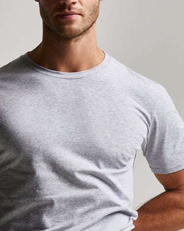 CAMISETA DE CUELLO REDONDO DE ALGODÓN ORGÁNICO REGULAR FIT