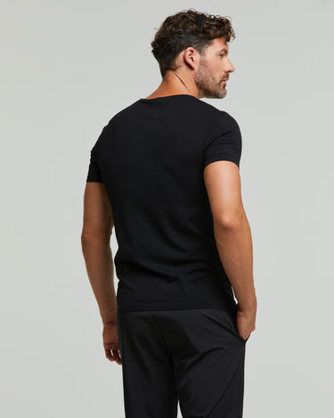 Camiseta escote en V sin costuras