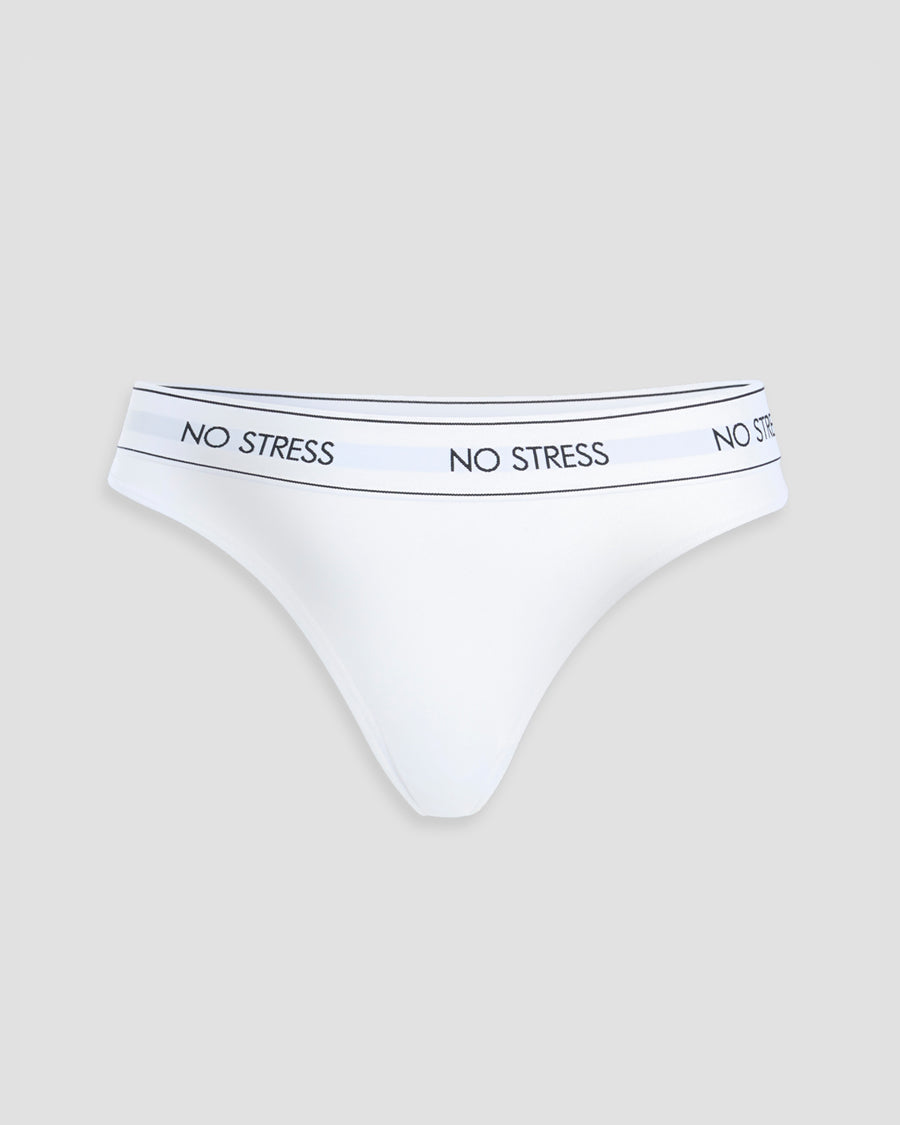 No Stress organic cotton thong