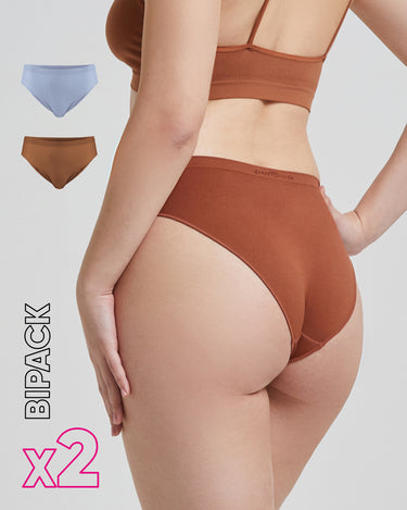 Slip seamless donna con tassello immagliato X2