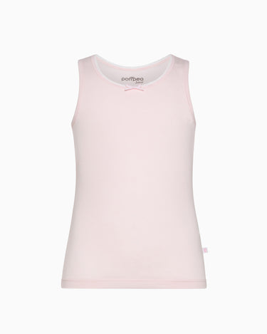 Canotta girocollo a spalla larga bimba in cotone organico