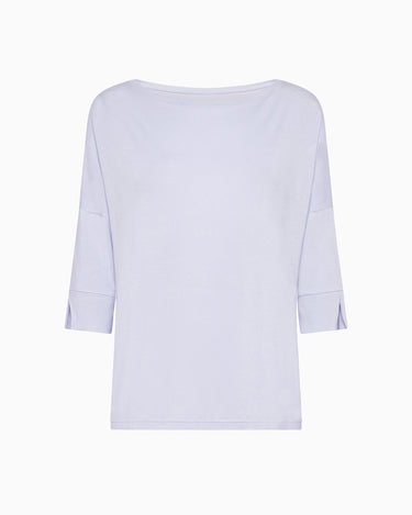 Maglia scollo barchetta in viscosa sostenibile vestibilità over