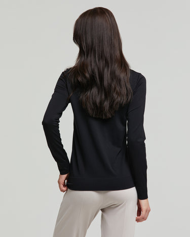 Pull col roulé sans couture femme