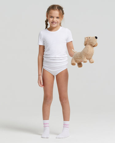 T-shirt girocollo a maniche corte unisex in caldo cotone