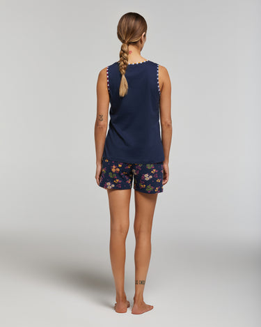 PYJAMA COURT PORTULACA EN COTON