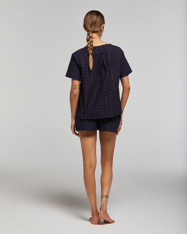 PIJAMA CORTO DE ALGODÓN RODODENDRO