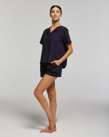 PIJAMA CORTO DE ALGODÓN RODODENDRO