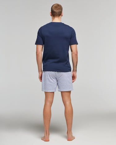 PYJAMA COURT EN COTON OLEANDRO
