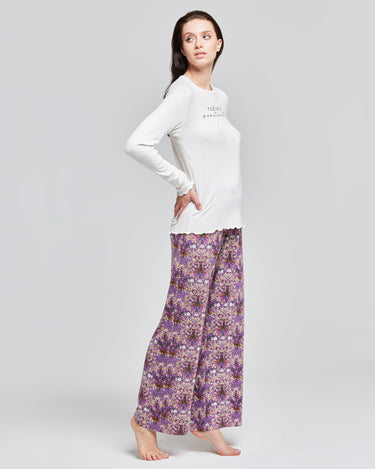 Frangipane viscose long pyjamas