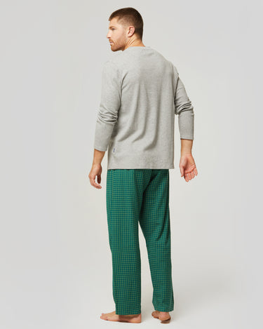 Pyjama long en coton interlock et flanelle Cumino