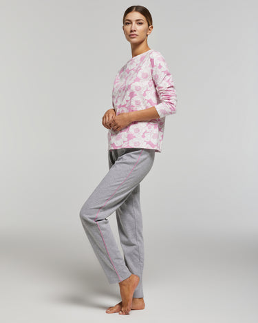 Langer warmer Baumwoll-Pyjama Aurora