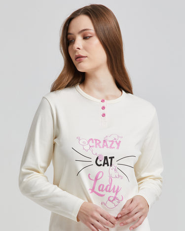 Long warm Manitoba cotton pajamas