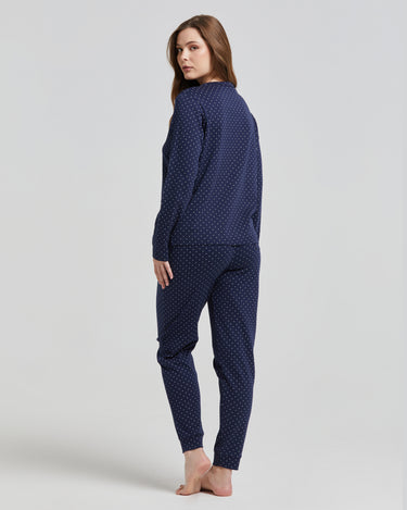 Long warm cotton Brittany pajamas