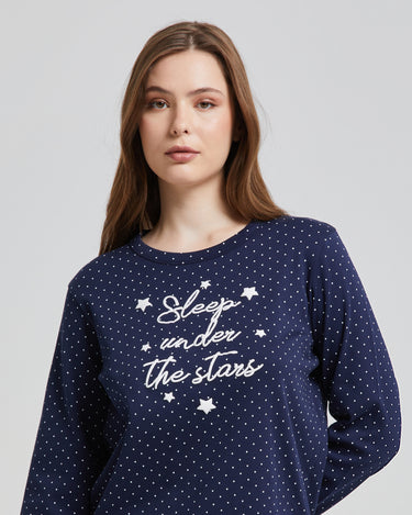 Long warm cotton Brittany pajamas