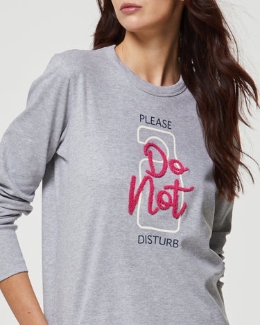 Pijama largo de algodón cálido para mujer Hotel