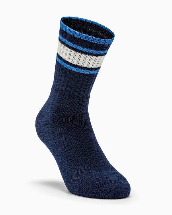 Yuri cotton tennis sock with stripes