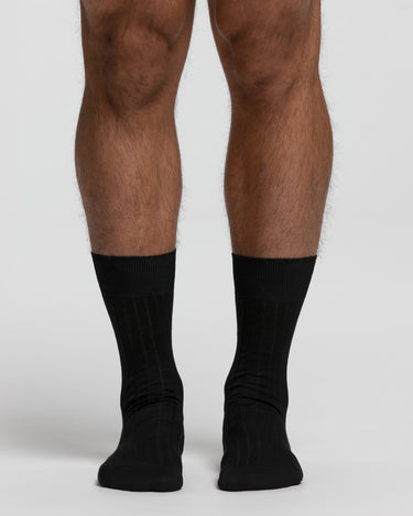 Calza corta a coste in cotone Filo di Scozia