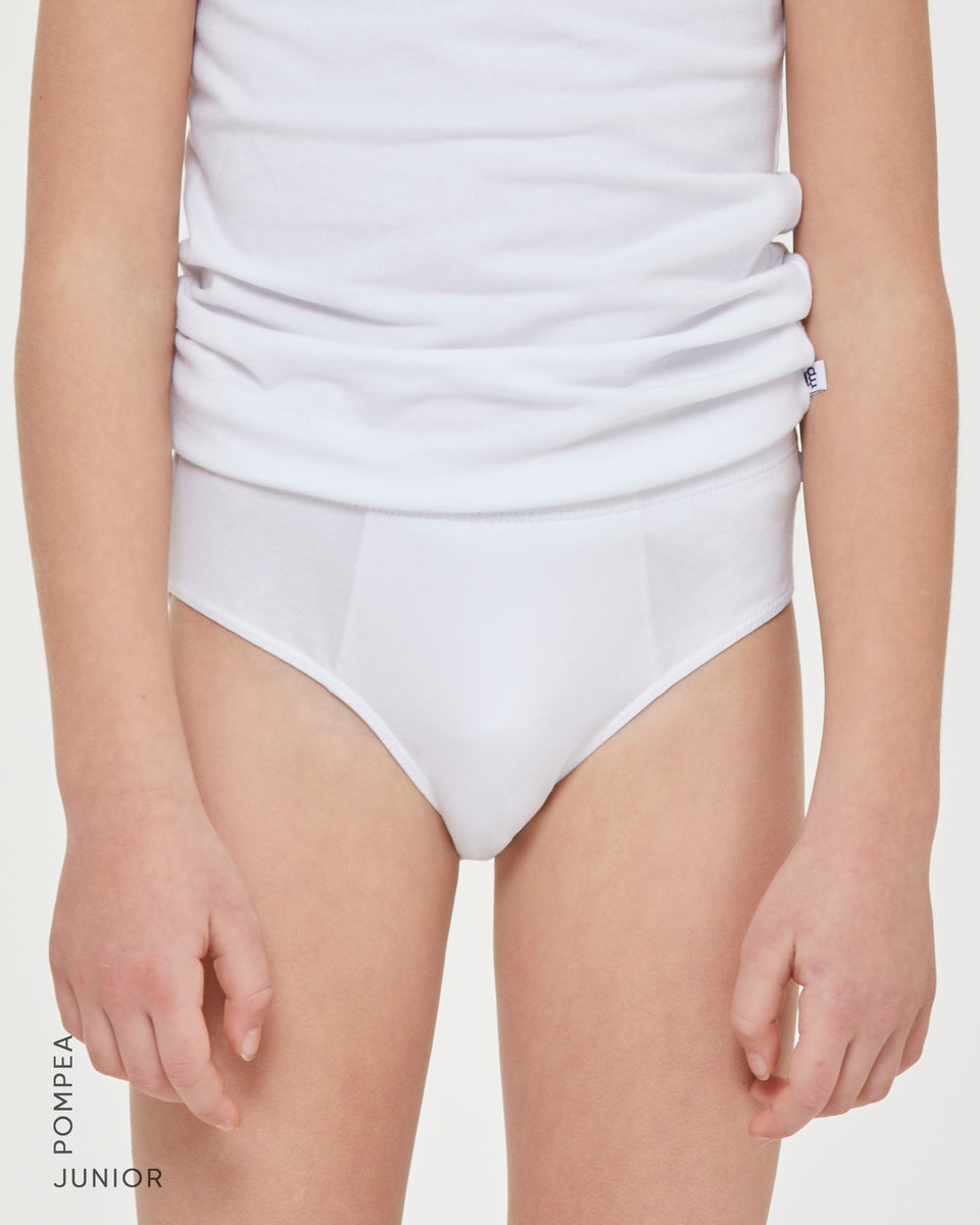 Boys' organic cotton briefs, white | Kids' Underwear
