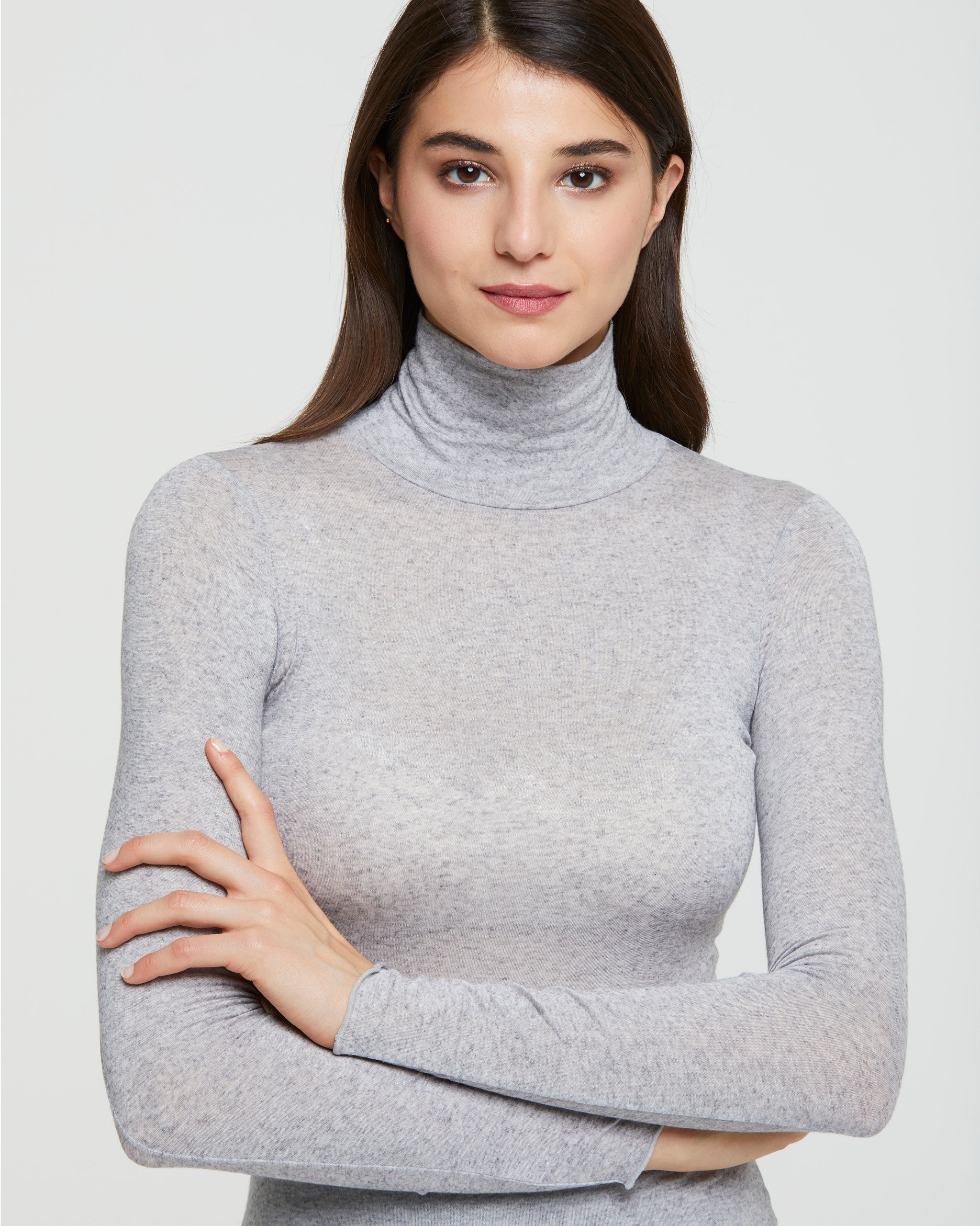 HOT Cashmere Maglia Con Collo Alto Donna Collo Alto Donna