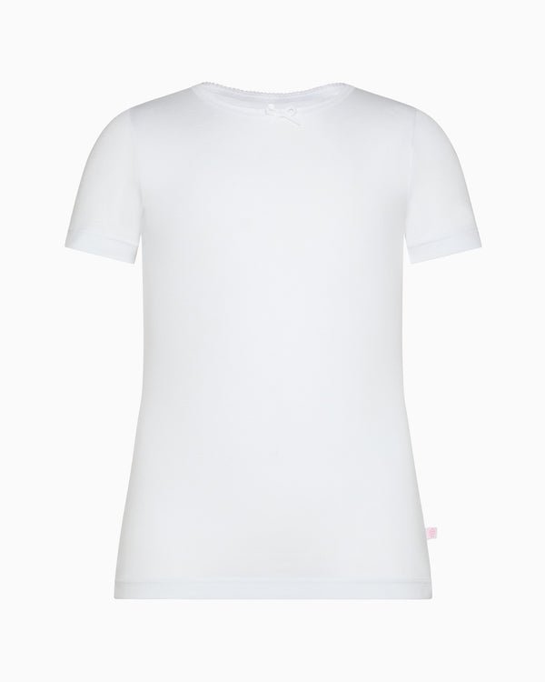 T-shirt girocollo bimba in cotone organico