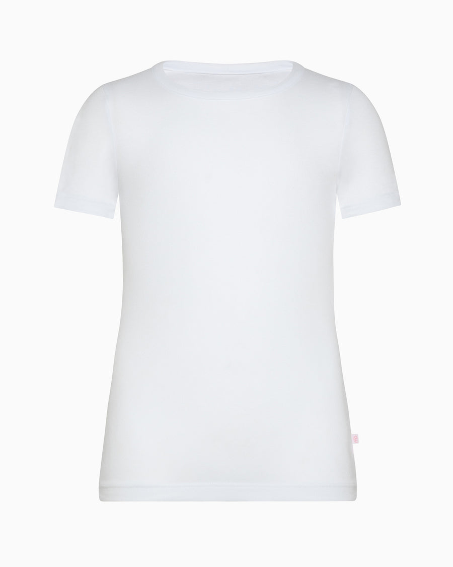 T-shirt girocollo bimba in caldo cotone organico