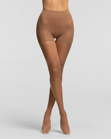 Set Collant Push-Up 30 Den + Collant Ideale (Ambrato)