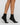 Folgaria cotton ribbed socks with fringe detail