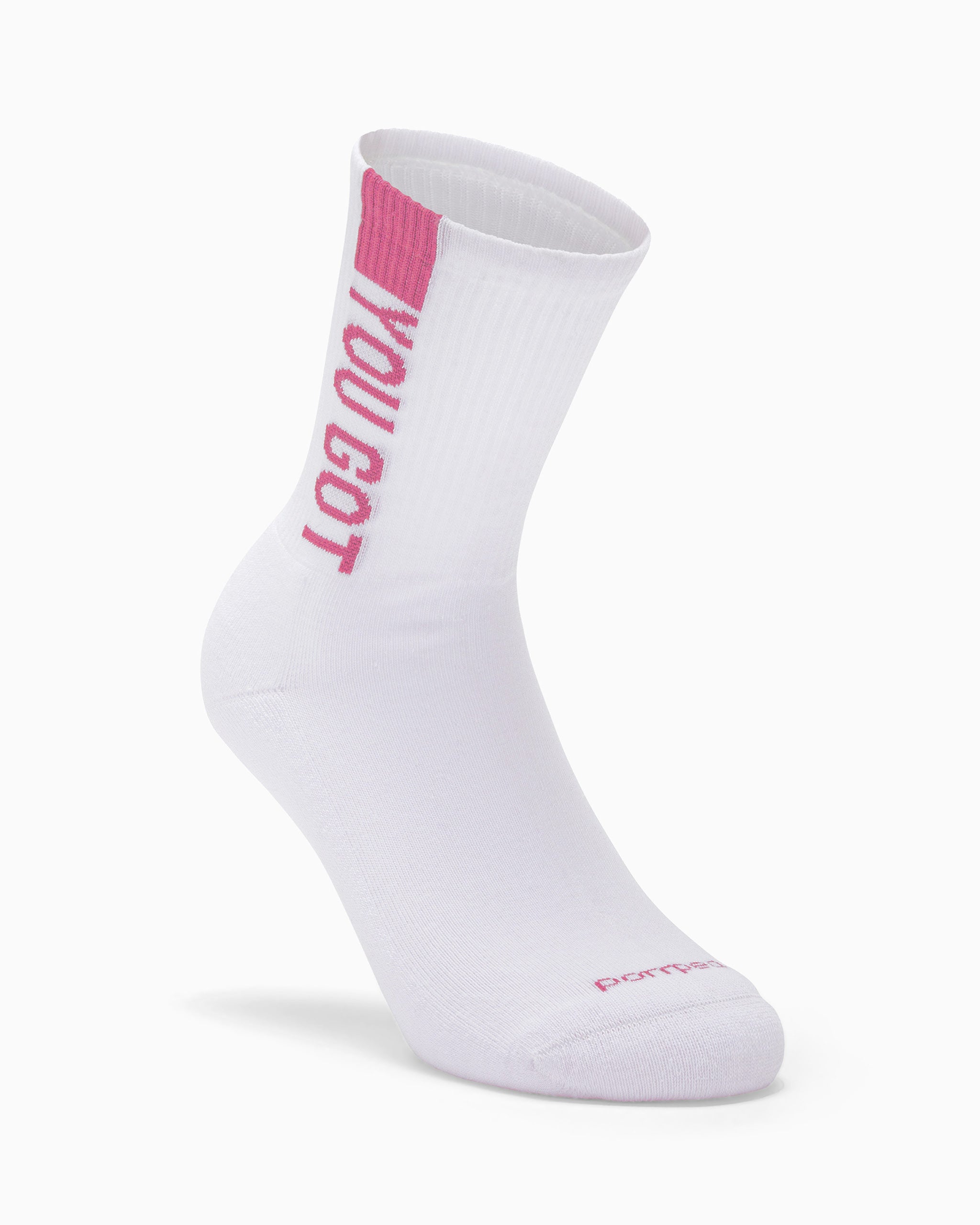 Gallo Calza Corta Unisex In Spugna Di Cotone Bianco Con Lettera O – Tinta Unita