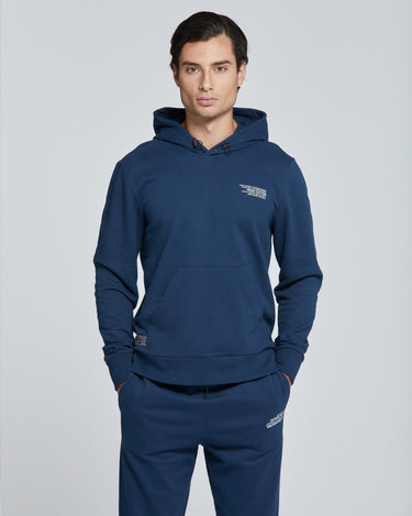 FELPA CON CAPPUCCIO UOMO COTONE TINTA UNITA