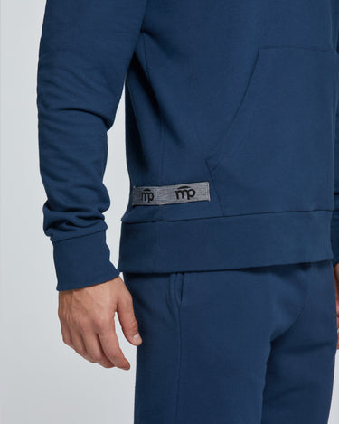 FELPA CON CAPPUCCIO UOMO COTONE TINTA UNITA