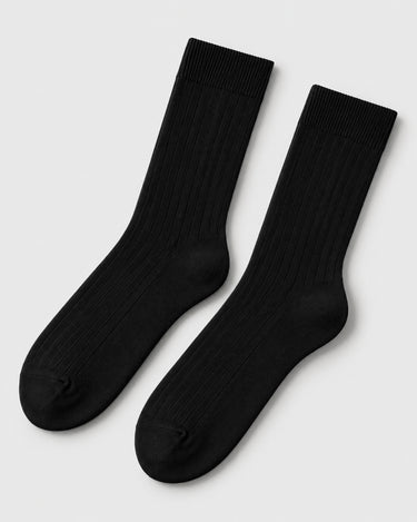 Ultra-resilient ribbed microfibre socks 