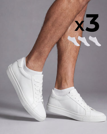 Mini chaussettes en coton x3 pour homme