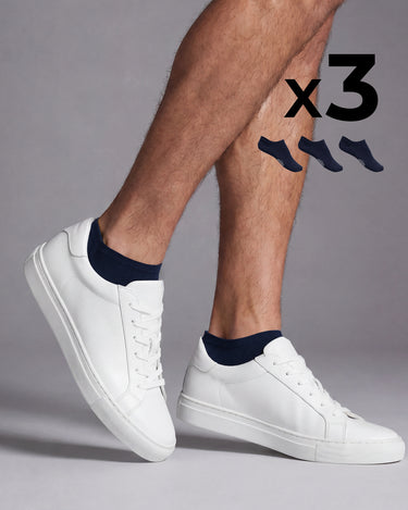 Mini chaussettes en coton x3 pour homme