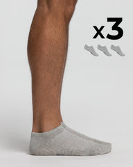 Baumwoll-Minisocken x3 für Herren
