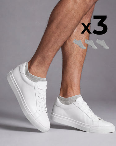Mini chaussettes en coton x3 pour homme