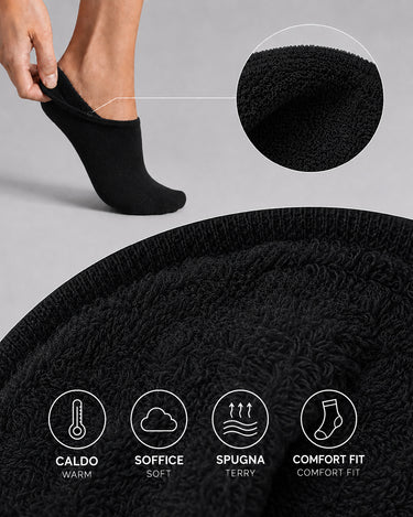 Minicalza cotone con interno soft spugna unisex