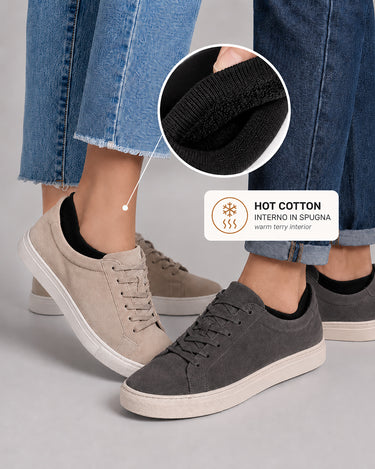 Minicalza cotone con interno soft spugna unisex