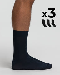 Kurze Piqué-Socken x3