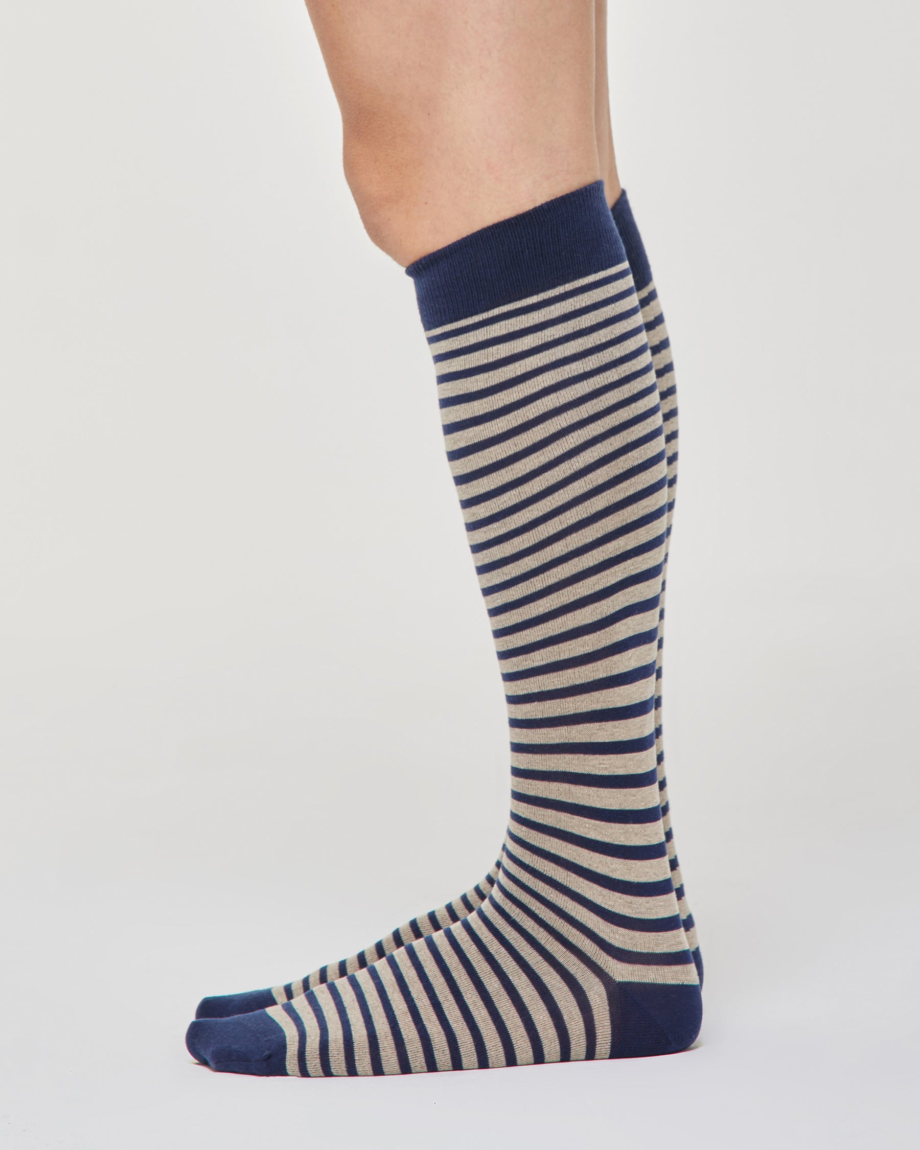Gestreifte lange Socken aus Baumwolle von Ferdinando
