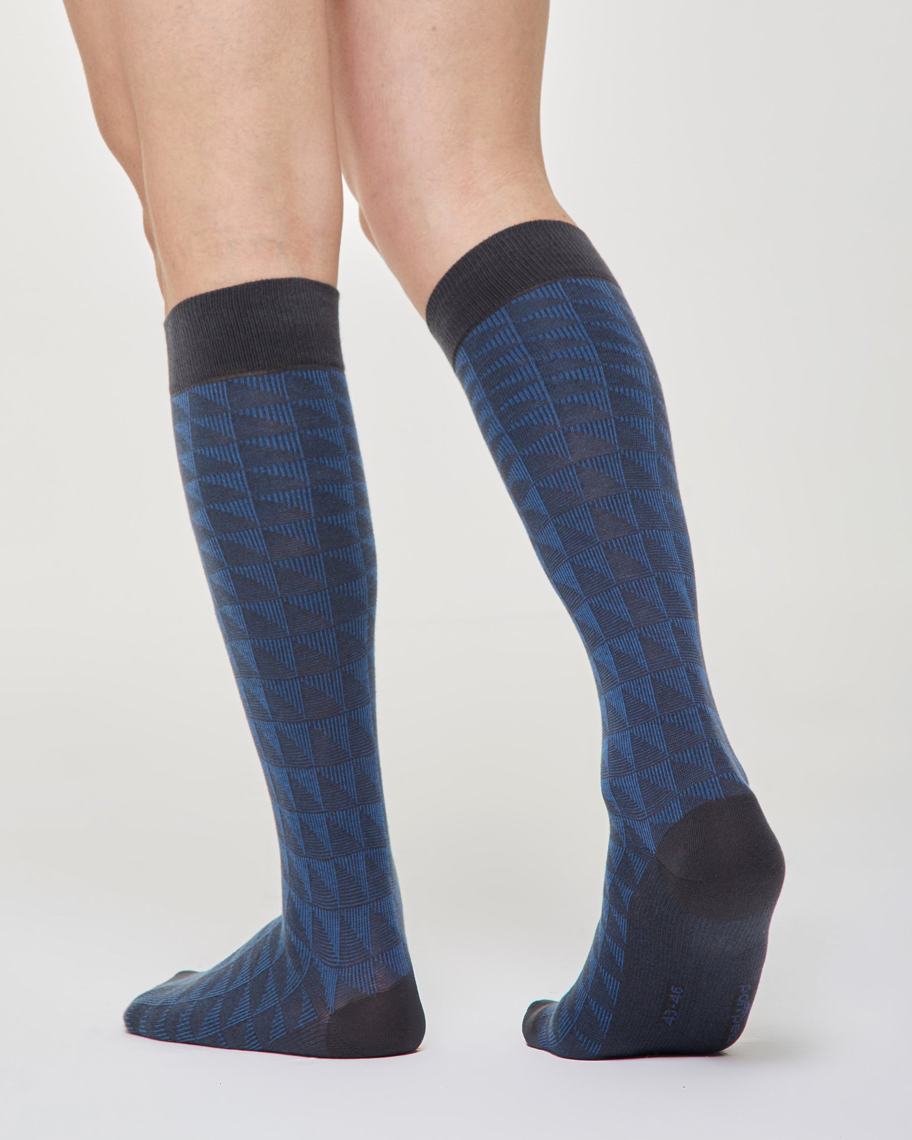 Lange Furio-Baumwollsocken mit geometrischem Muster