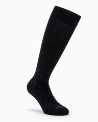 Calza lunga caldo cotone Spencer con micro-pois