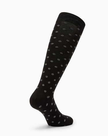 Calza lunga caldo cotone Joe con macro-pois