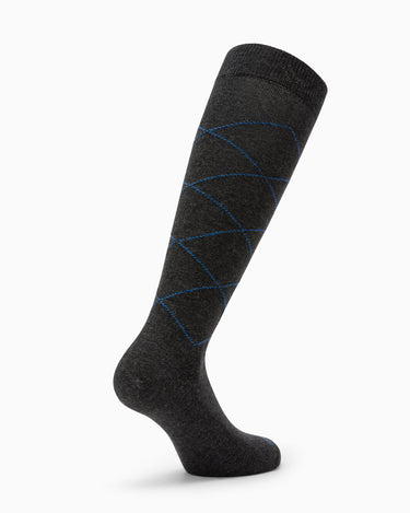 Calza lunga caldo cotone Ben con motivo a rombo